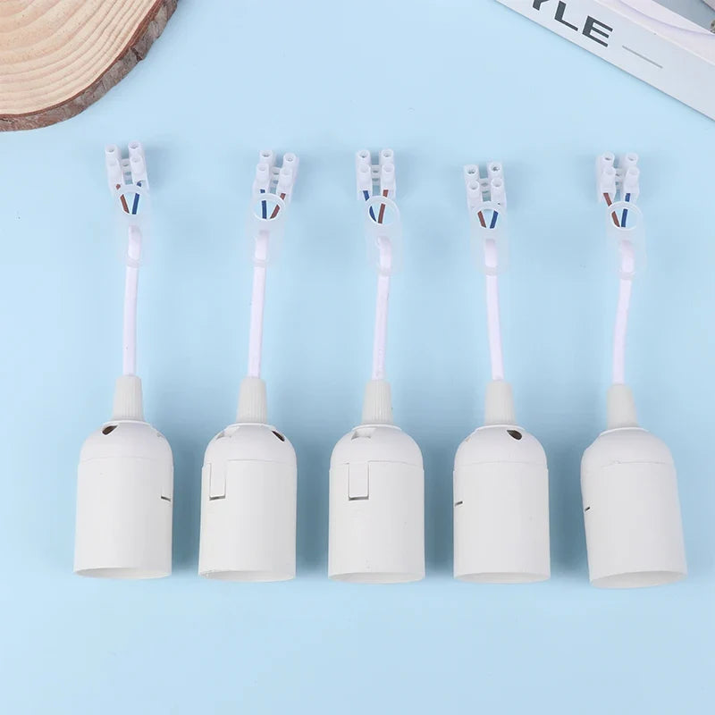 5x E27 Lamp Holder Construction Socket Cable Site Renovation Lighting