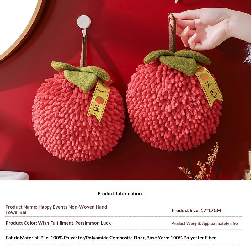 Thickened Fruit Hand Towels Absorbent Handball Kitchen Bathroom