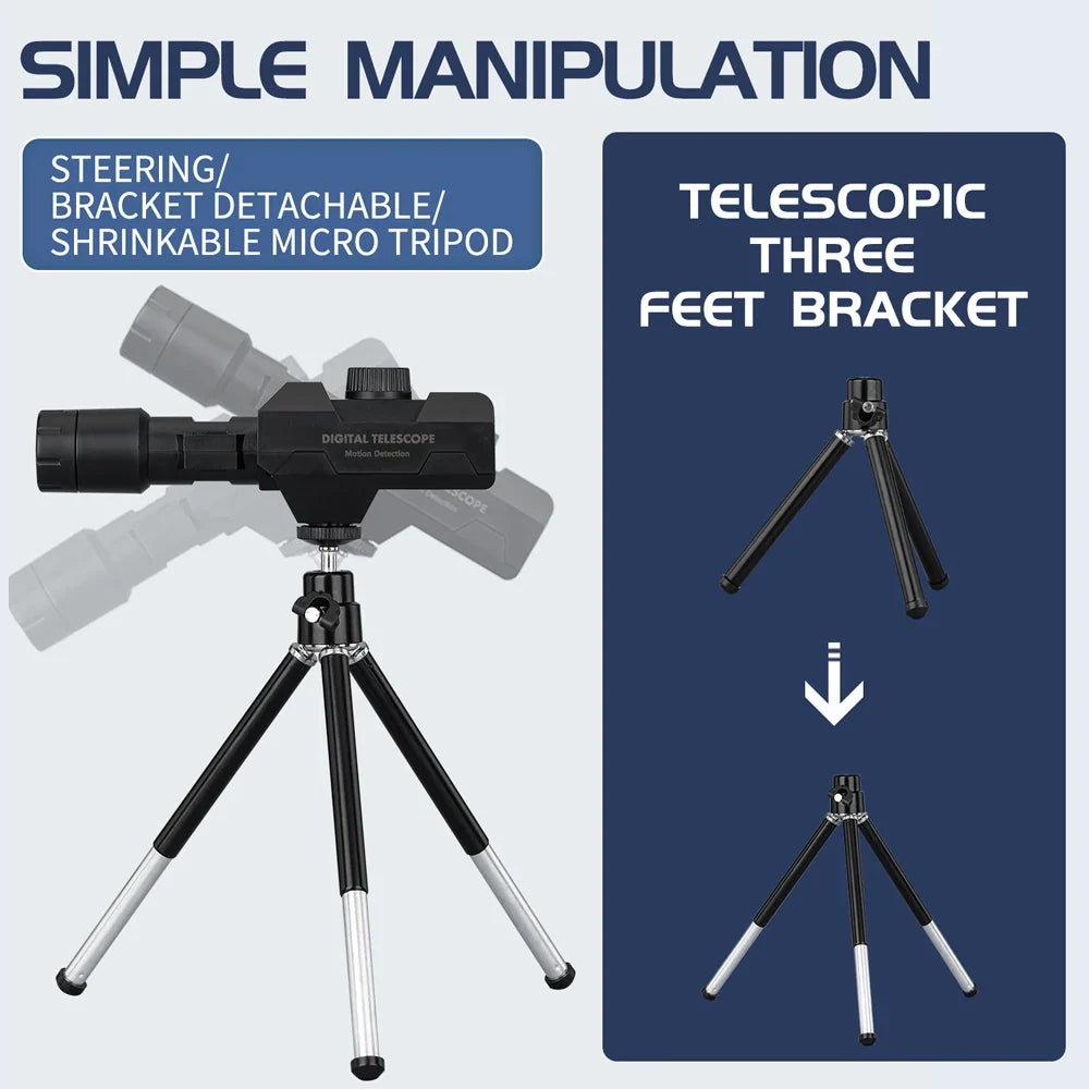 Wifi Digital Telescope 70X Large Aperture Objective Lens 2MP Photos