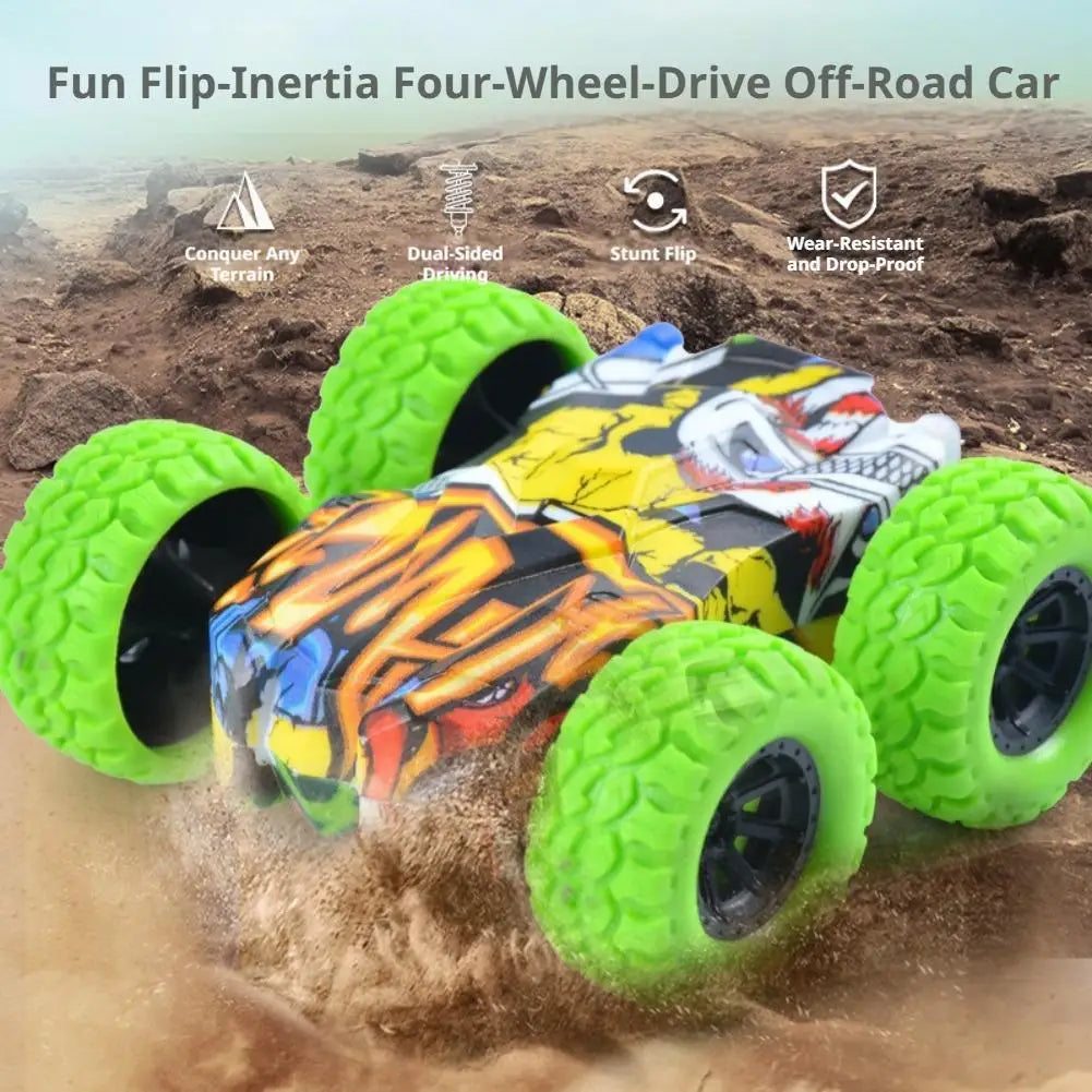Double-sided Inertia Stunt Car Toy Friction Powered Off-road Vehicle