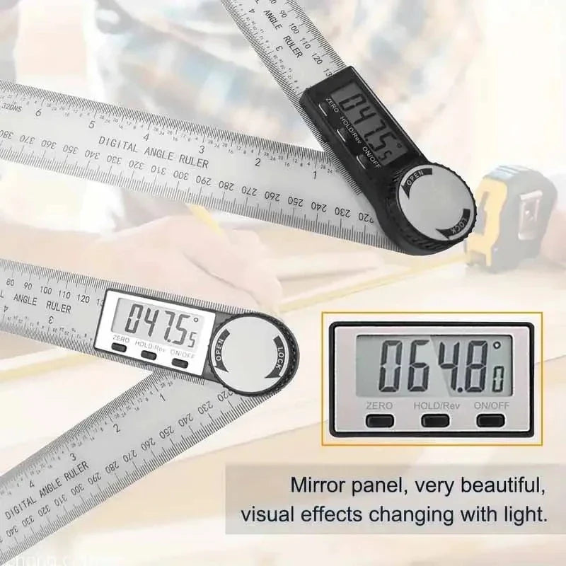 2-in-1 Digital Angle Finder & Ruler for Woodworking