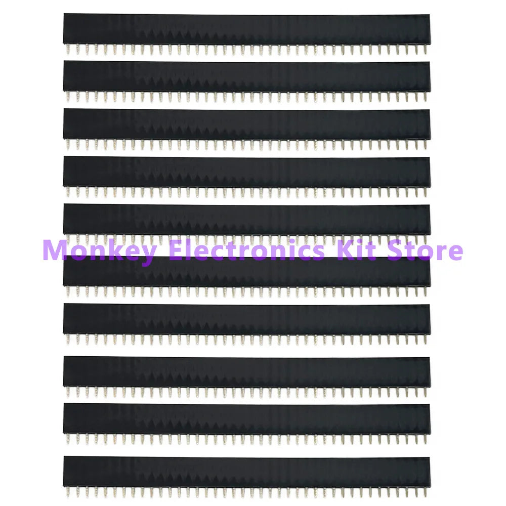 10pcs 40-Pin 2.54mm Breakable Pin Header PCB Connector Arduino