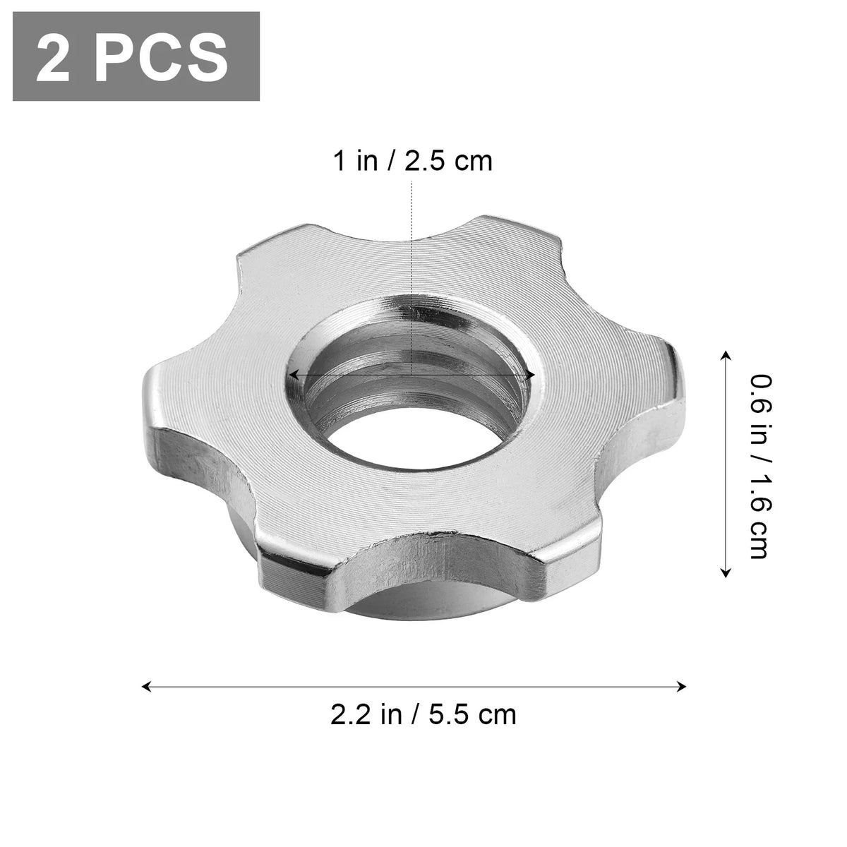 Anti-slip Weight Lifting Nut Dumbbell Handbell Bar Clip Lock Screw