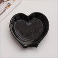 Creative Heart Shaped Ceramic Spoon Rest Pad Coffee Holder Soup Ladle