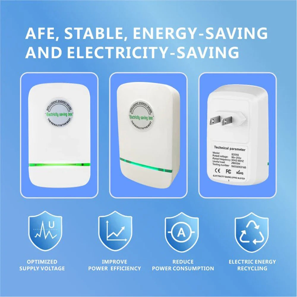 Pro Energy Saving Box EU Plug 90V-250V | Home Power Saver