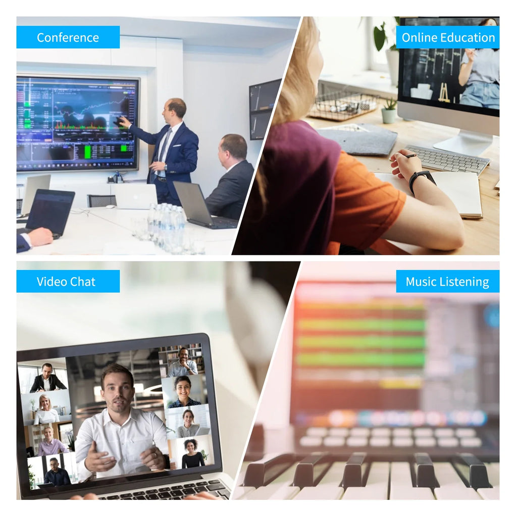 USB Conference Speakerphone | 360° Omnidirectional Mic & Speaker