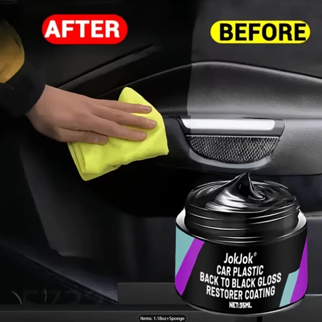 Car Interior Restoration Paste – Plastic & Rubber Polish Wax