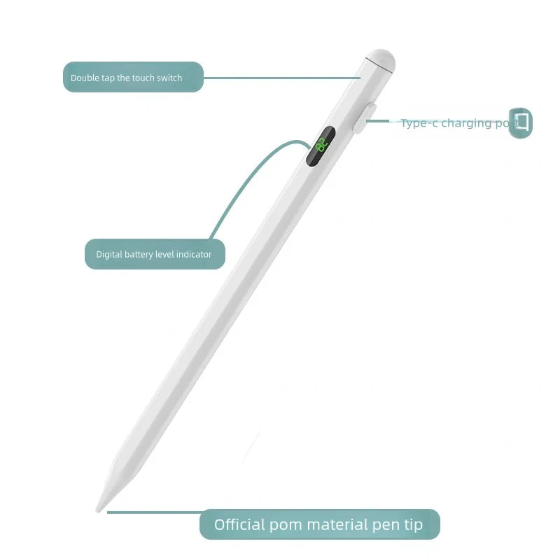 Universal Stylus Pen with Battery Display | iPad & Android