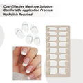 Semi Cured Gel Nail Strips – French Gel Sticker Manicure