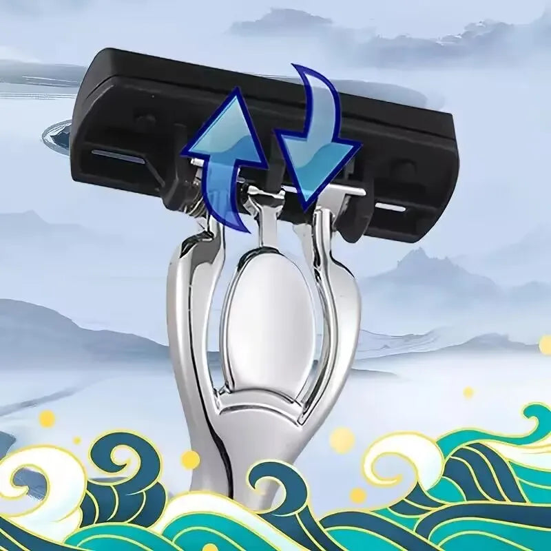 Men's 6-Blade Manual Razor | Non-Slip Handle & Refills
