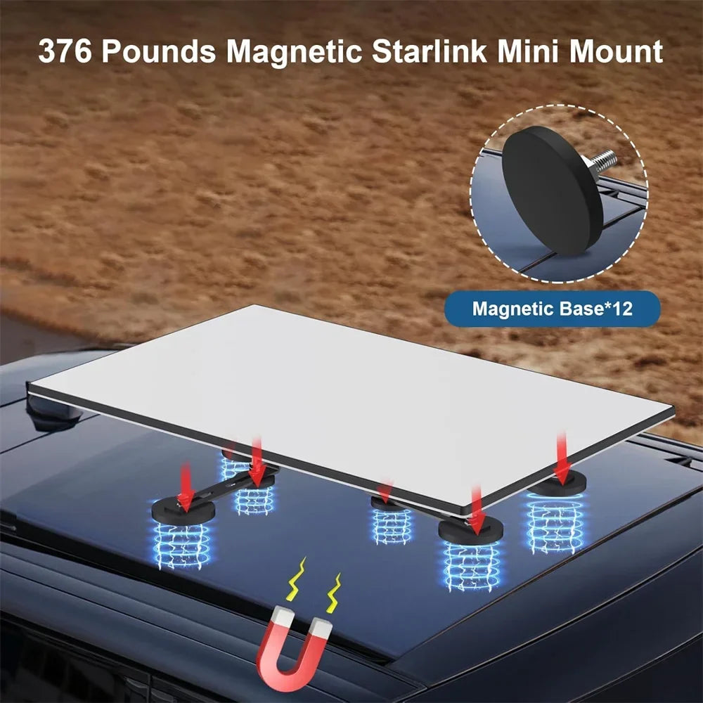 Starlink Gen 3 Magnetic Roof Mount 12 Bases RVs Cars Compatible V3