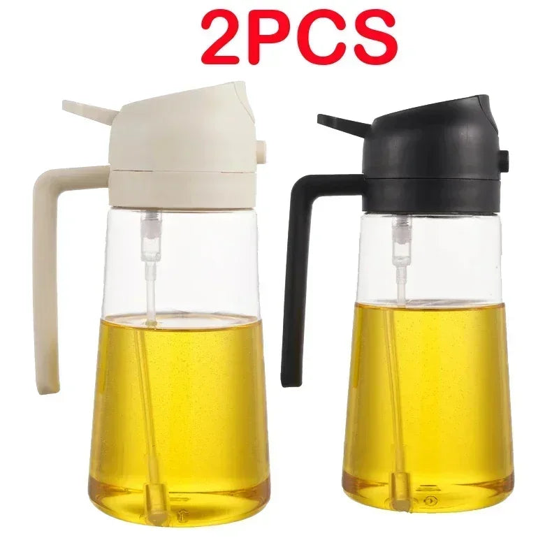 500ml Oil Spray Bottle for Kitchen, Air Fryer, BBQ & Camping
