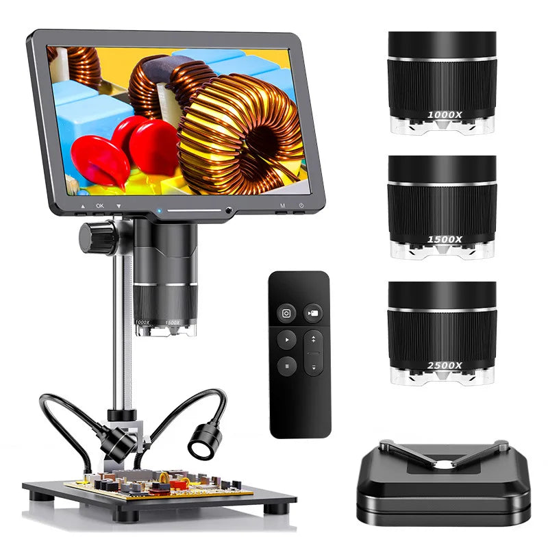 10.1-Inch Digital Microscope 500X – PCBA & Biology Inspection