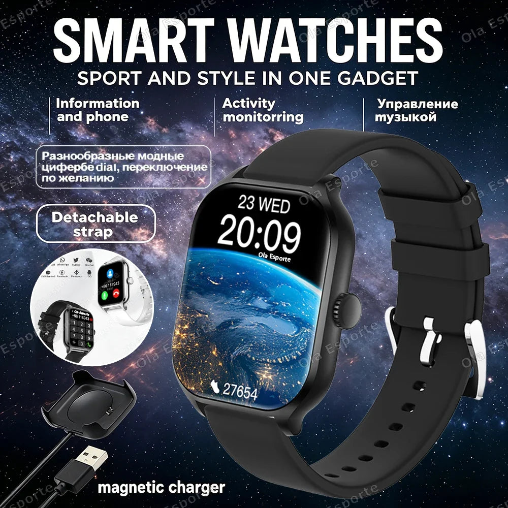 Smart Watch 2.01" HD Bluetooth Call Fitness Tracker Men Women