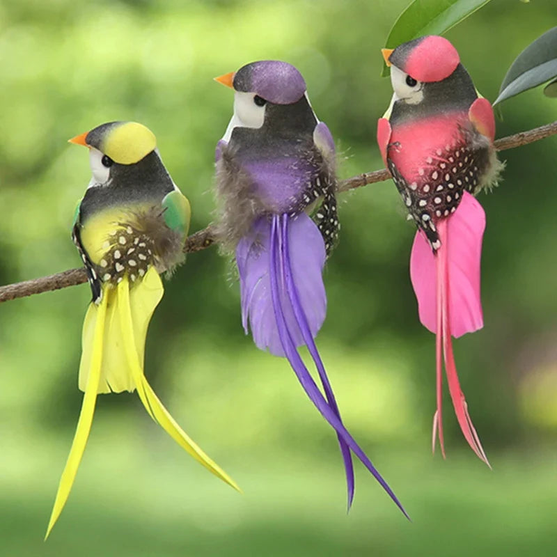 Swallow Tail Bird Clip – Handmade Artificial Bird Ornament