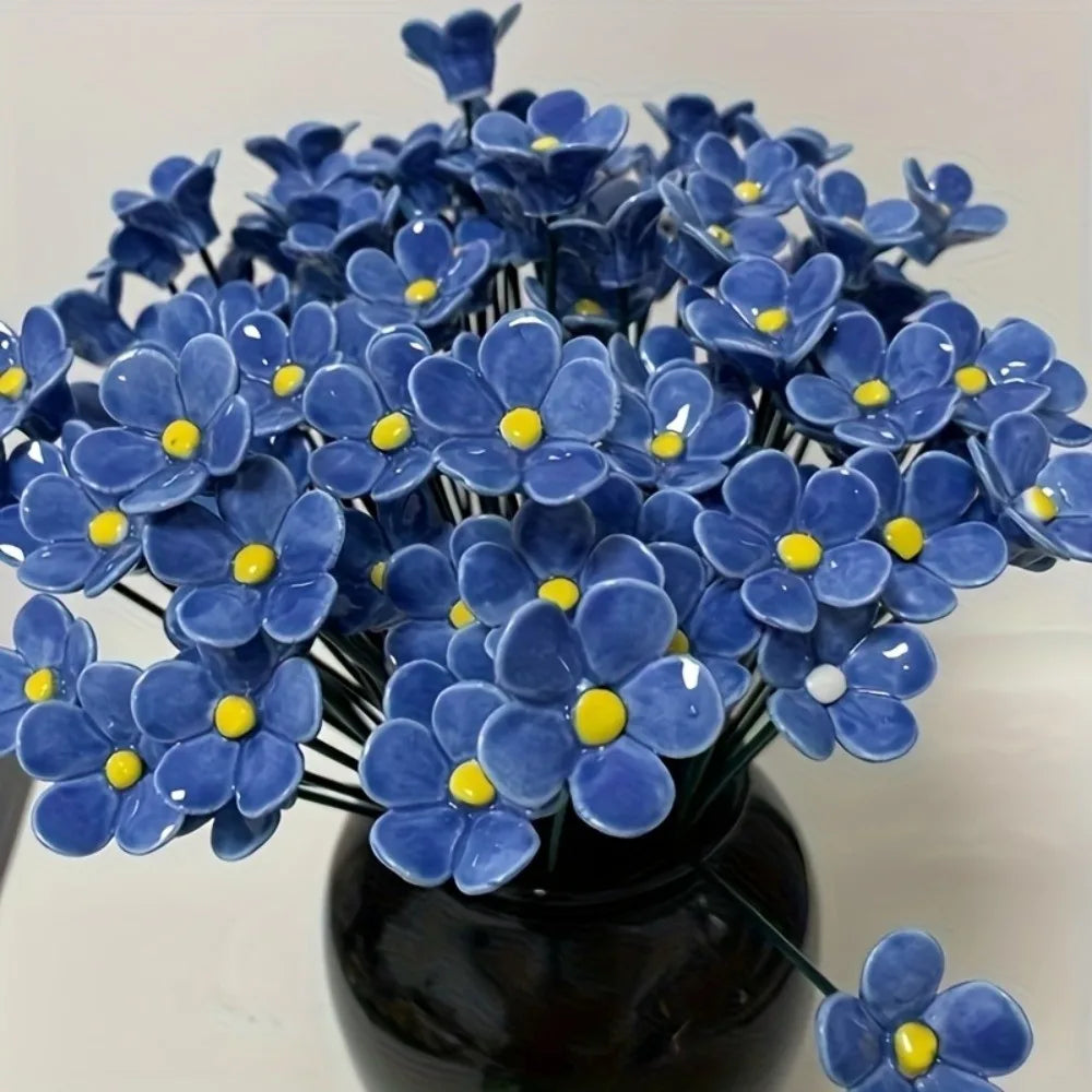 Ceramic Bee Watering Station 3-Piece Flower Garden Décor Set