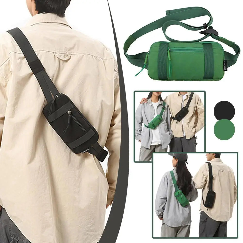 Sport Mini Chest Bag – Waterproof Nylon Fanny Pack Men Women