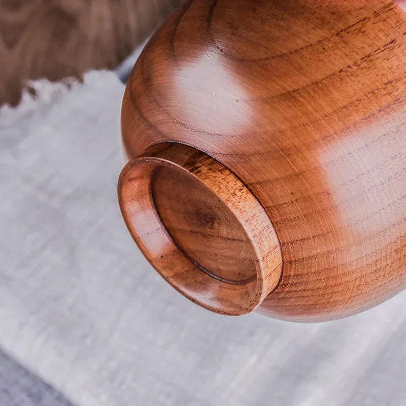 Japanese Acacia Wooden Bowl – Kids' Anti-Drop Salad Bowl
