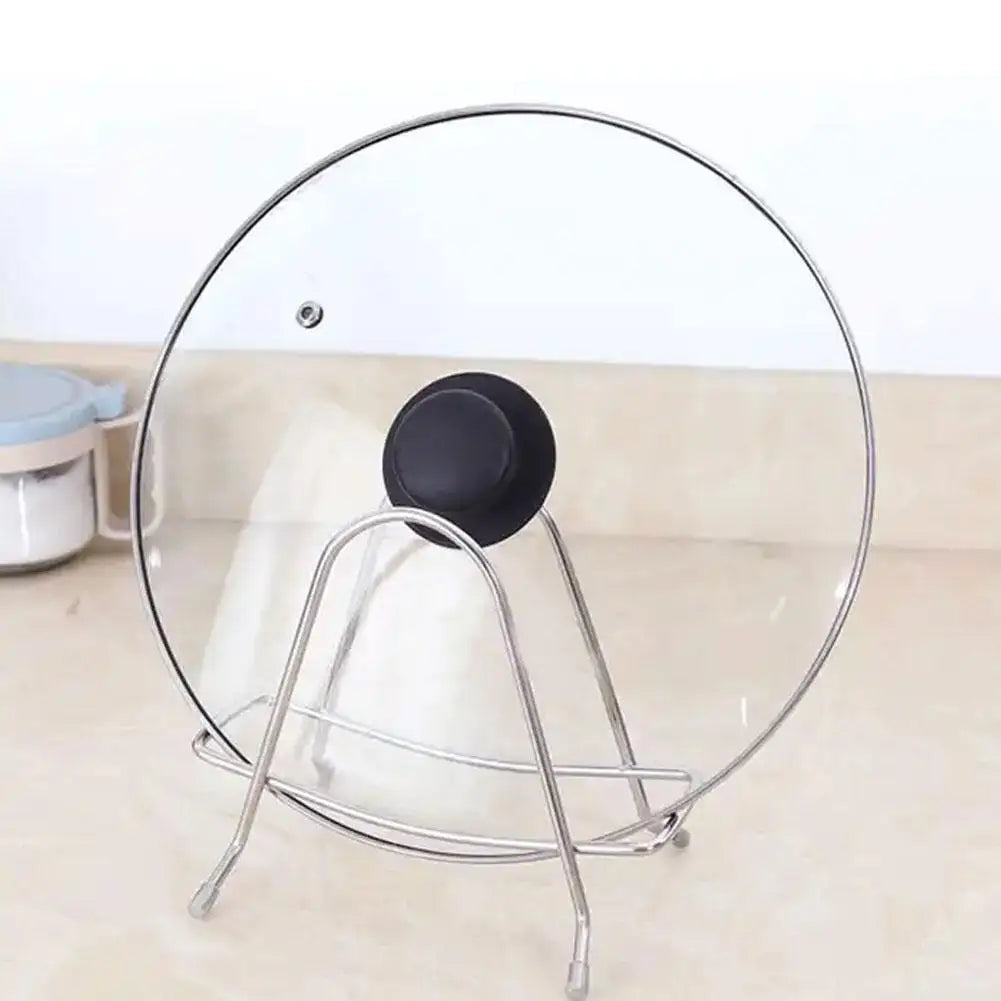 Stainless Steel Cutting Board & Pot Lid Rack Organizer