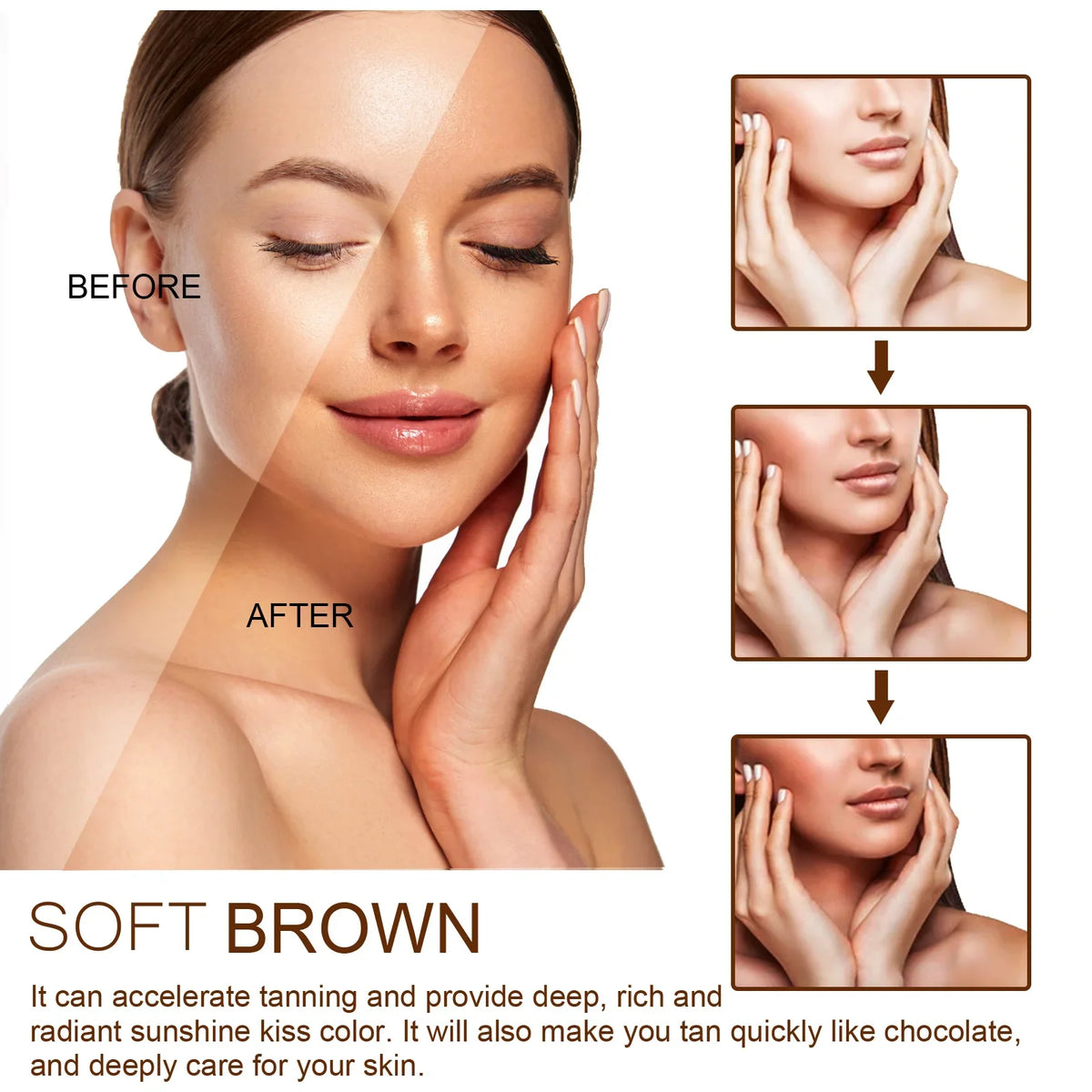 Self-Tanning Cream – UV Protection, Bronzer & Sunless Tan Body Lotion