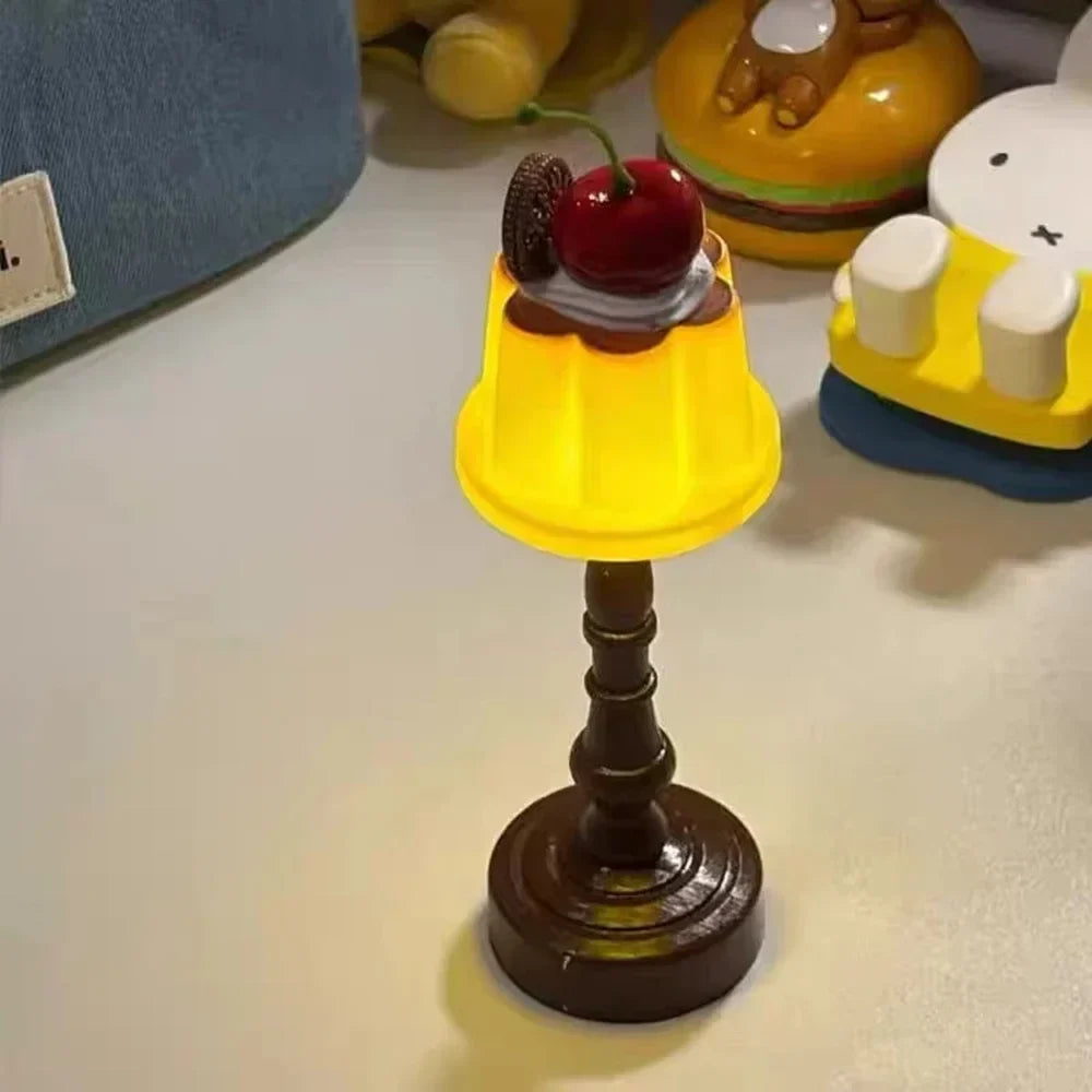Pudding Night Light – Cute LED Desk Lamp | Bedroom Decor