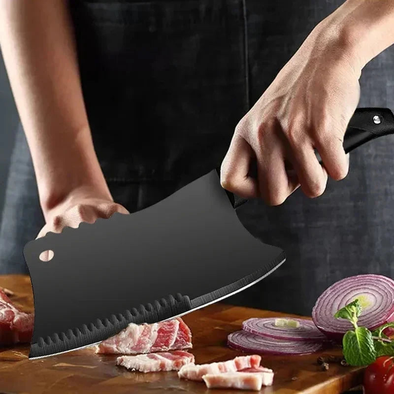 Professional Stainless Steel Cleaver Knife – Sharp Chef's Slicer