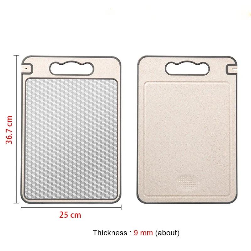 Dual-Sided Stainless Steel Cutting Board – Large Chopping Board