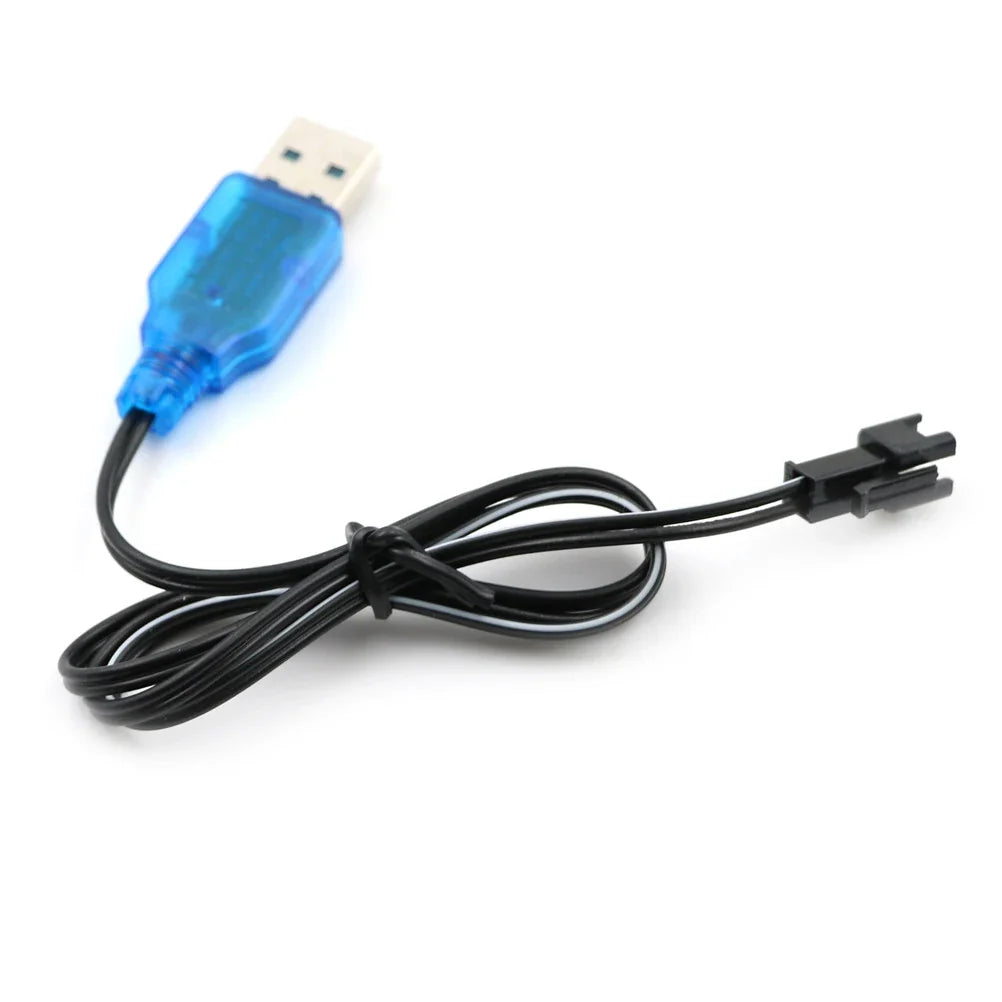 3.7V USB Charger Cable for RC Car & Helicopter – 0.5m