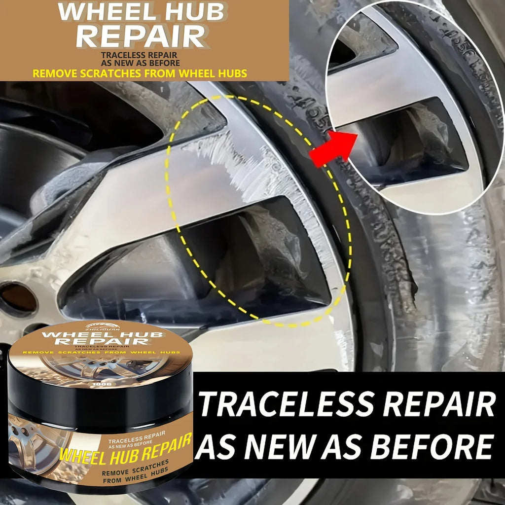 Car Wheel Hub Scratch Repair & Polishing Kit | Restore Shine