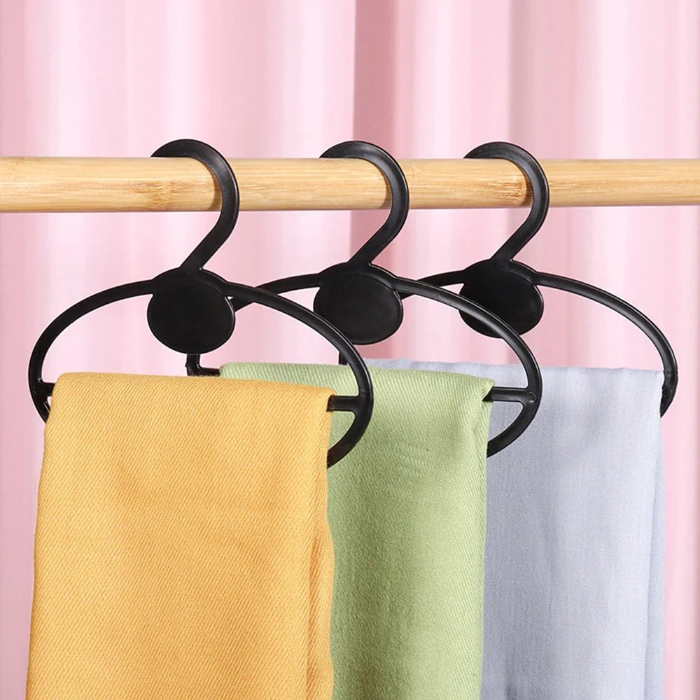 Oval Scarf Shawl Tie Holder Circle Shape Coat Hanger Multifunctional