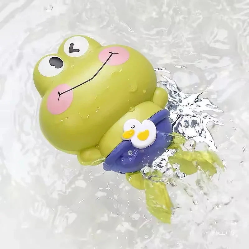 Children's Bath Toys Clockwork Frogs That Float Swim