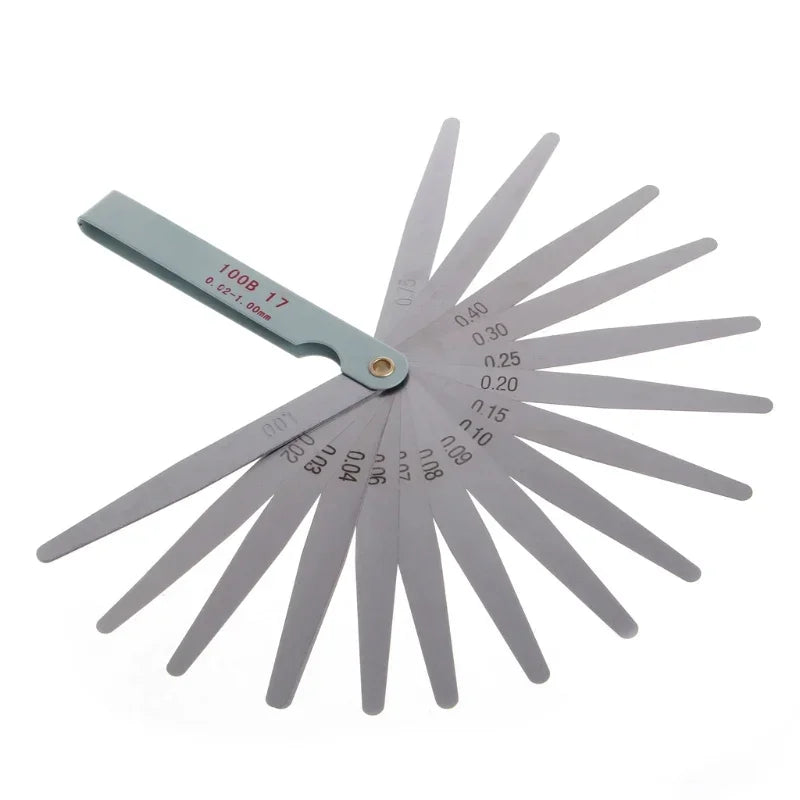 Professional 17 Blades Feeler Gauge Metric Gap Filler 0 02 Gage