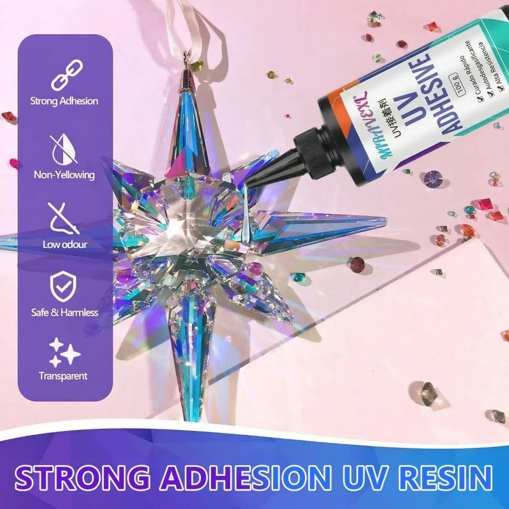 MIRAVEXL Clear UV Resin Kit – Fast Cure, Jewelry & DIY