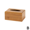 Bamboo Wood Tissue Box Cover | Decorative Napkin Holder