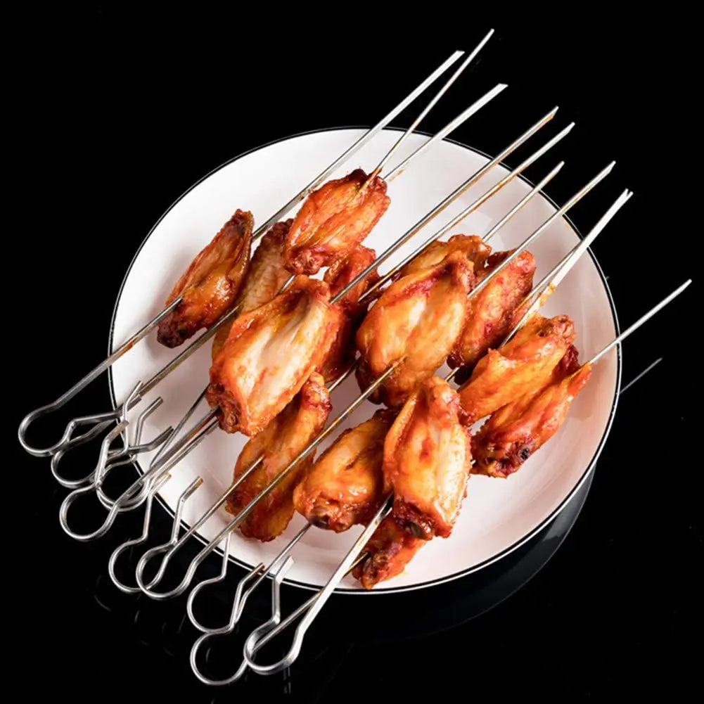 A36T-BBQ Steel Metal Roaster Rotisserie Skewers Needle Cage Oven