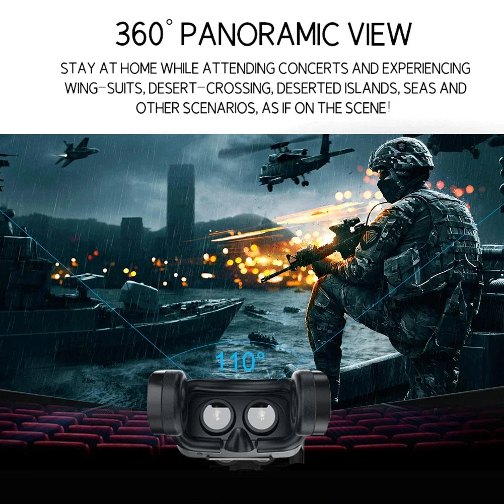 AyeBeau VRPARK J50 VR Headset 3D Glasses – Bluetooth, 110° FOV