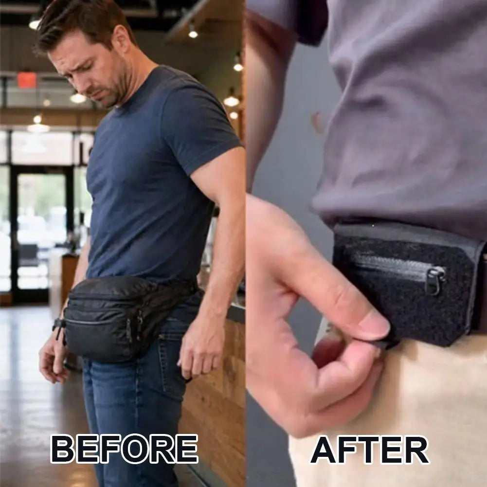 Slim Hidden Waist Belt Wallet – Anti-Theft Travel Pouch