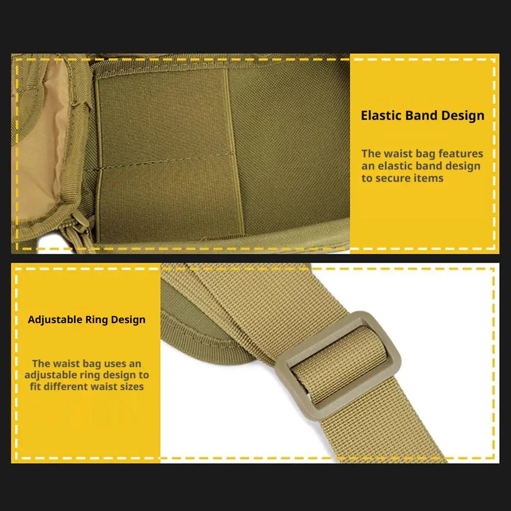 Oxford Tactical Waist Bag – Waterproof Unisex Fanny Pack
