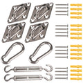 Sun Shade Sail Hardware Kit 24 Pcs – 304 Stainless Steel