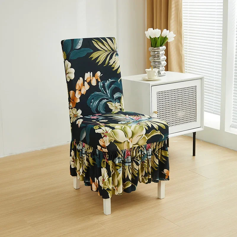 Ruched Spandex Stretch Chair Covers for Dining, Wedding & Banquet