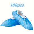 100 PCS Disposable Anti-Slip Shoe Covers – Heavy-Duty PE