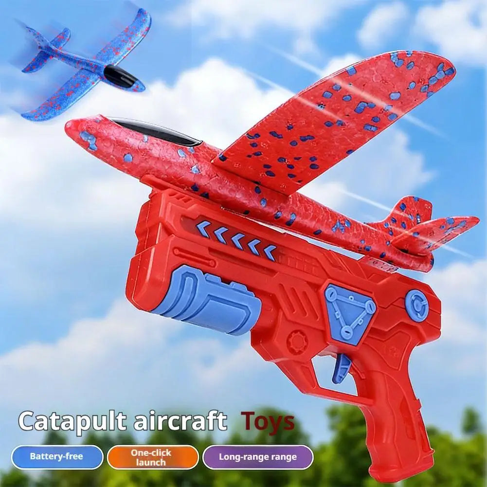 Foam Plane Catapult Launcher Toy for Kids – Outdoor Flying Fun