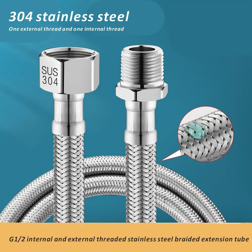 G1/2 Stainless Steel Flexible Braided Shower Hose | Bathroom