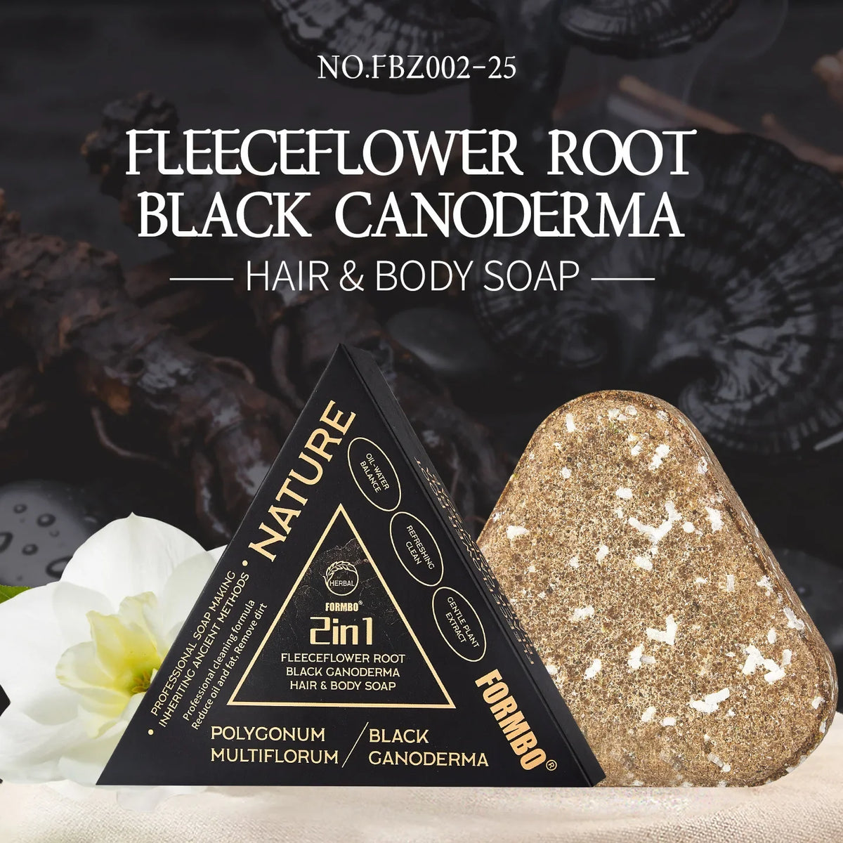 Platycladus & Usman Grass Herbal Shampoo Soap | All Hair Types