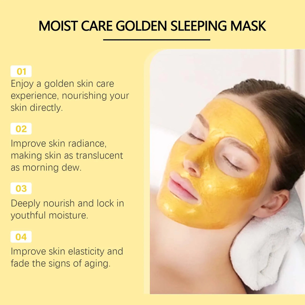 Gold Sleeping Mask – Niacinamide Pore Tightening & Brightening