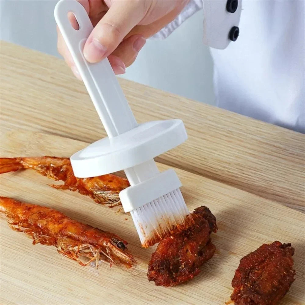 BBQ Basting Oil Brush | Silicone Grill Brush for Outdoor Cooking