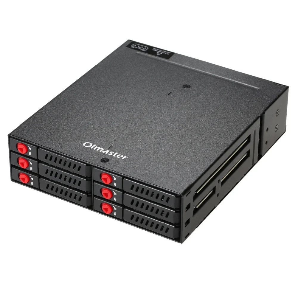 OImaster 6-Bay 2.5" SATA HDD SSD Hot-Swap Mobile Rack 6Gbps