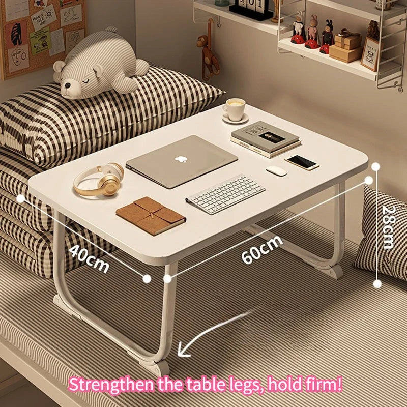 Foldable Bedside Laptop Table – Portable Desk for Dorm & Home