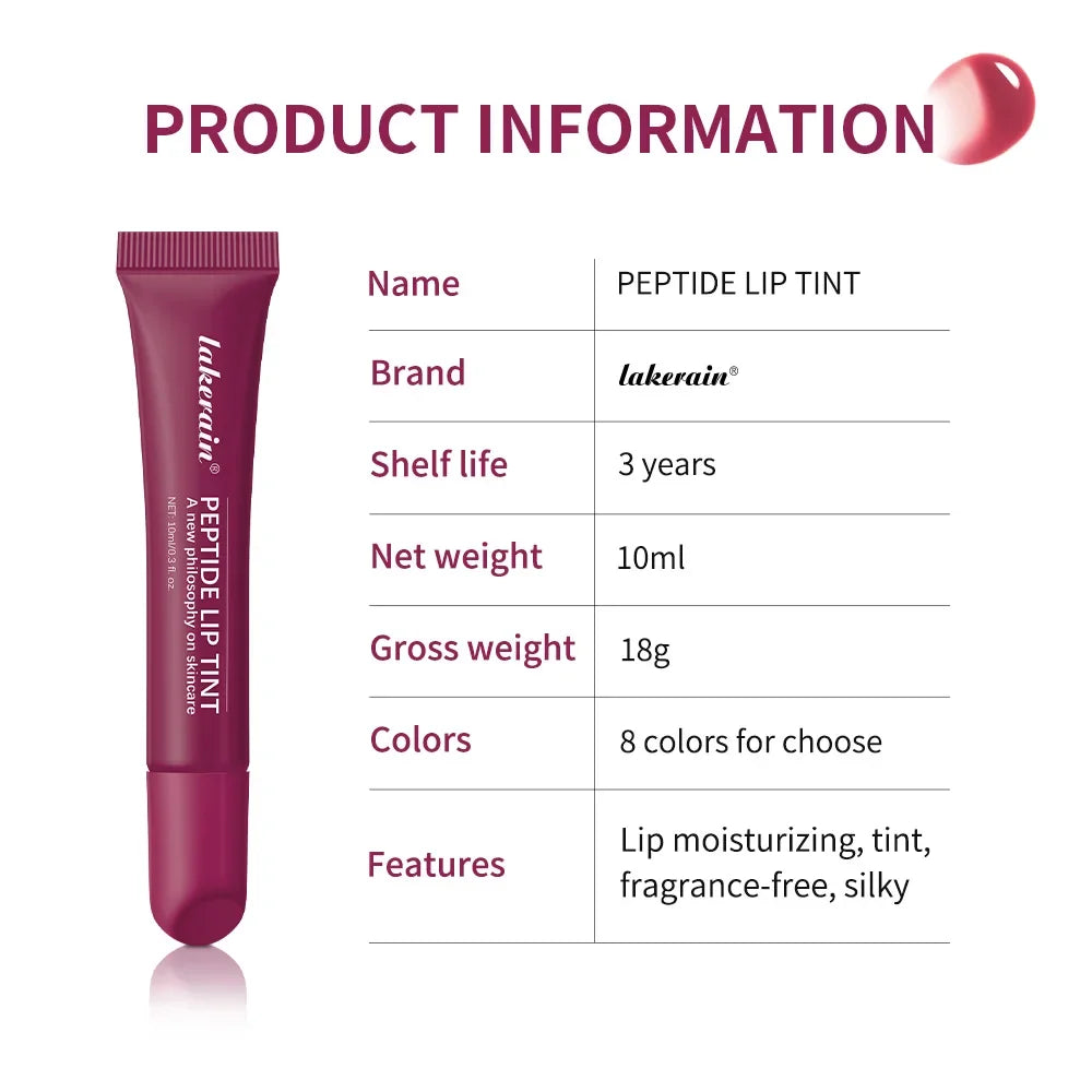 Peptide Lip Tint Gloss – Mirror Shine, 8 Colors | ibcccndc