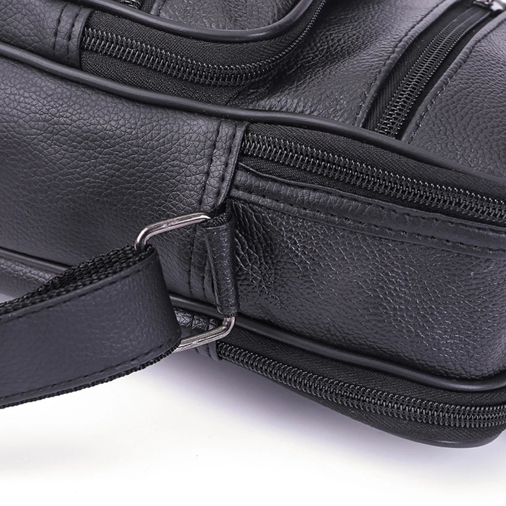 Men's Lightweight PU Leather Shoulder Bag | Work & Travel